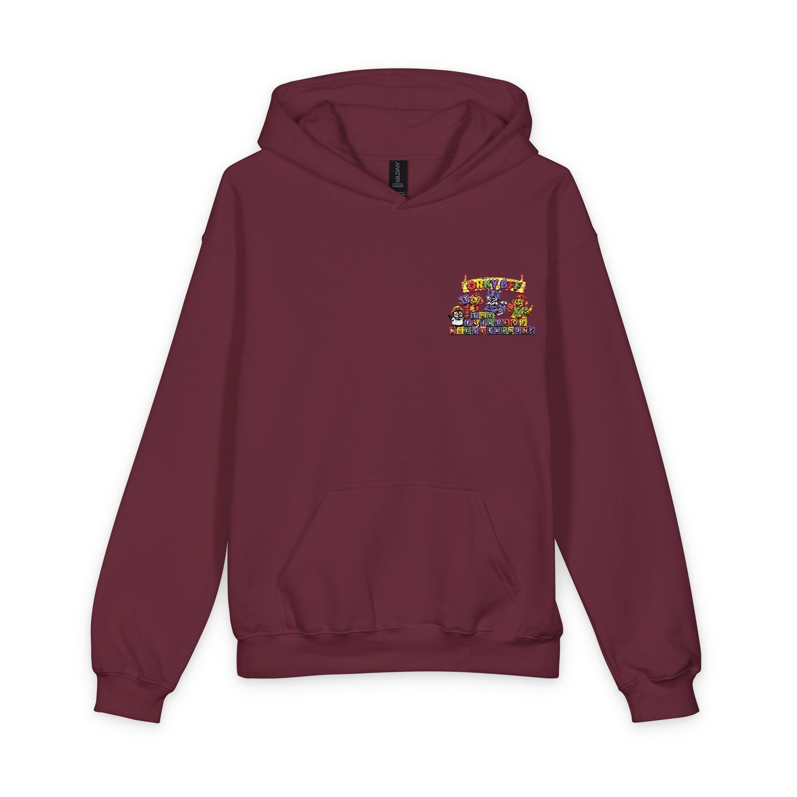 Softstyle Youth Midweight Hooded Sweatshirt –Orky BFF kids learning - Image 17