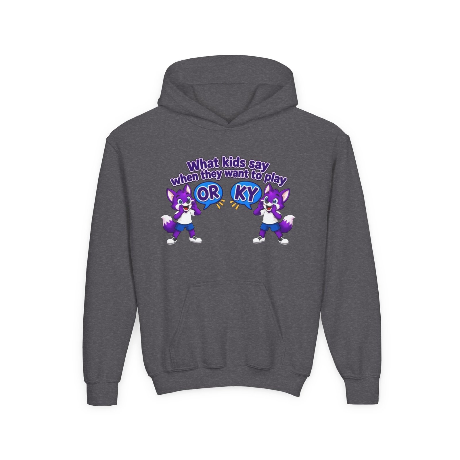 Youth Heavy Blend Hooded Sweatshirt — "What kids say " - Image 33