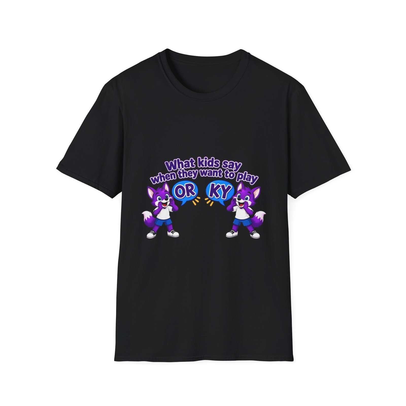 Unisex Softstyle T-Shirt — "What kids say when they want to play" - Image 7