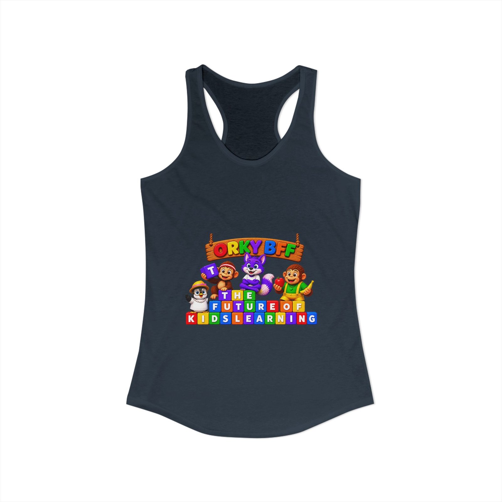 Women's Ideal Racerback Tank__Orky BFF - Image 38