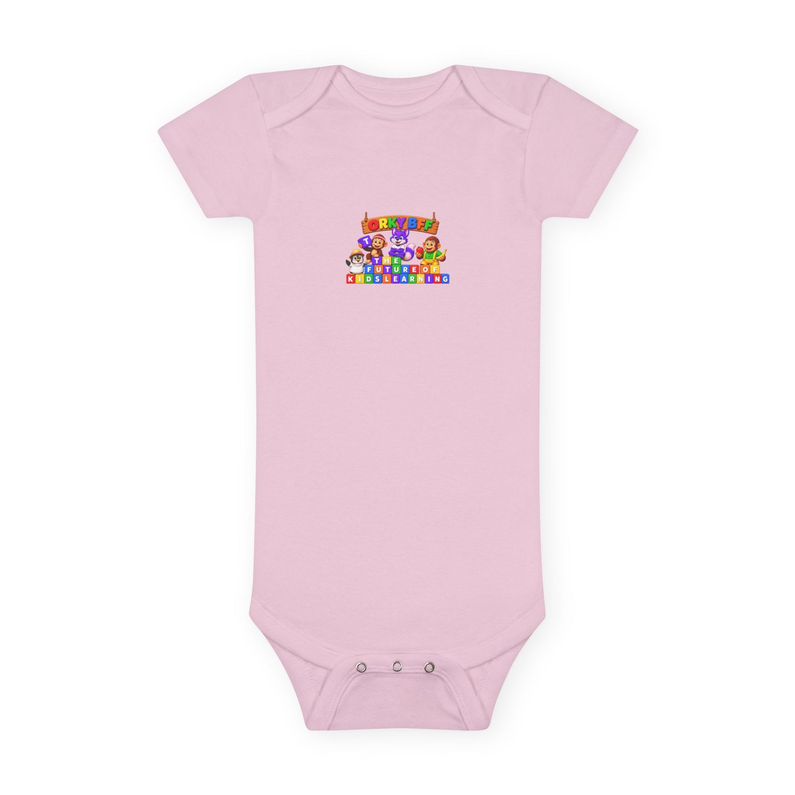 Baby Short Sleeve Onesie® - "Orky Bff Kids Learning" - Image 13