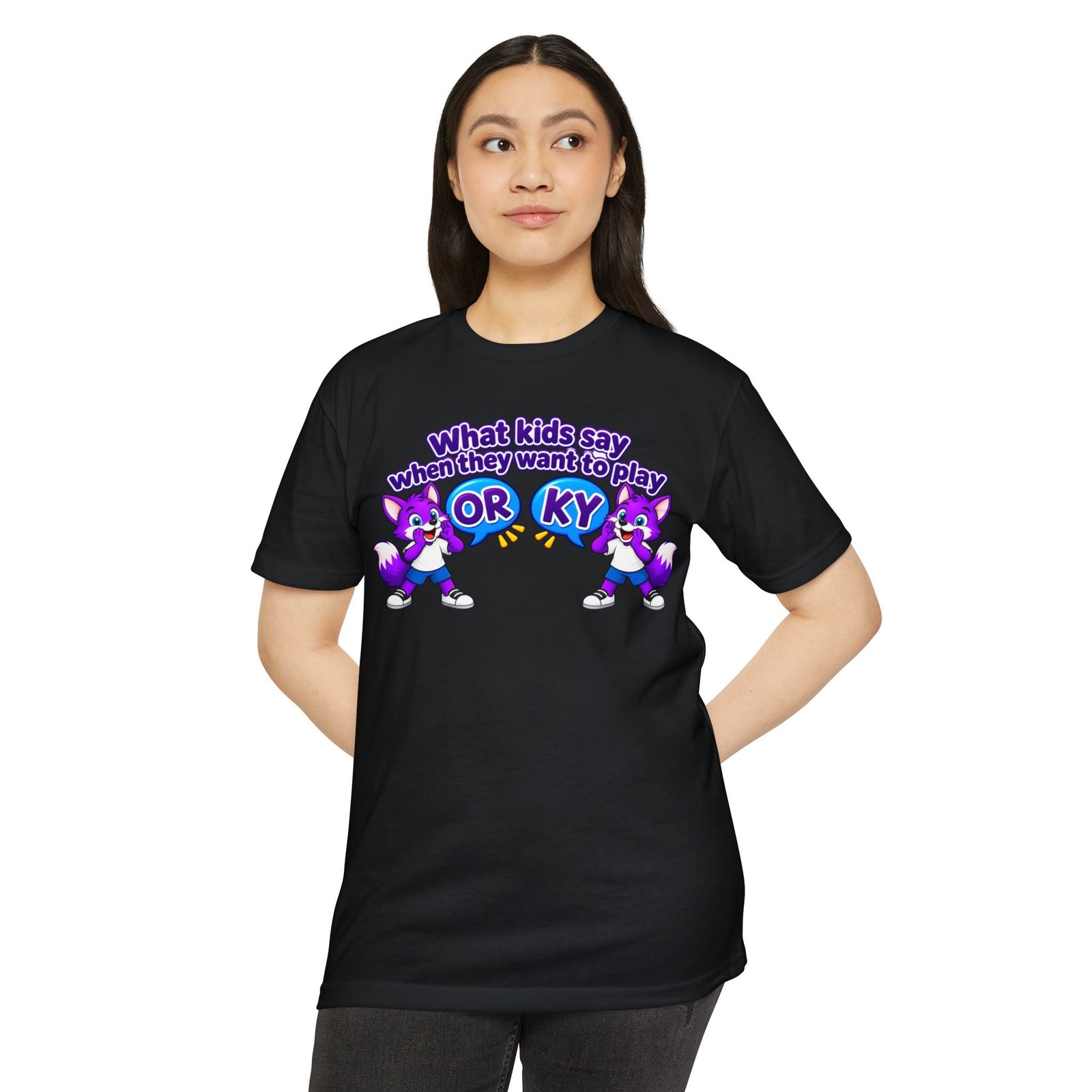 Unisex CVC Jersey T-shirt ___ What Kids Say When They Want to Play "ORKY" T-Shirt - Image 40