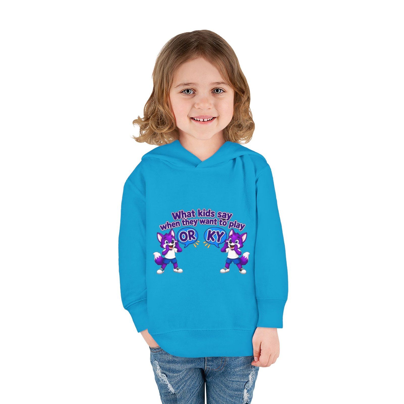 Toddler Pullover Fleece Hoodie__ "What Kids Say " - Image 24