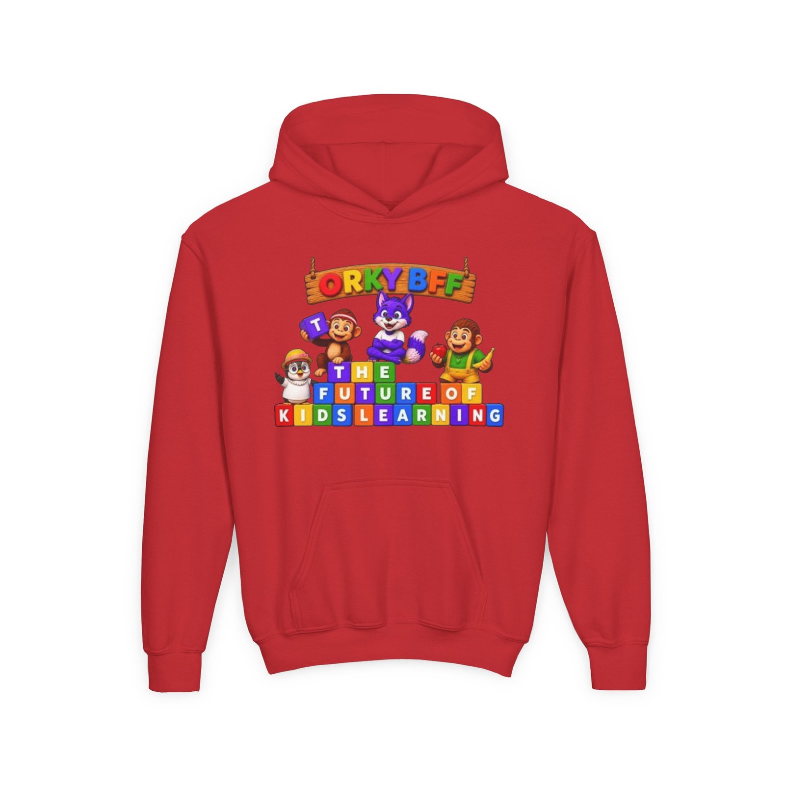 Youth Heavy Blend Hooded Sweatshirt – " The Future of Kids Learning" - Image 61