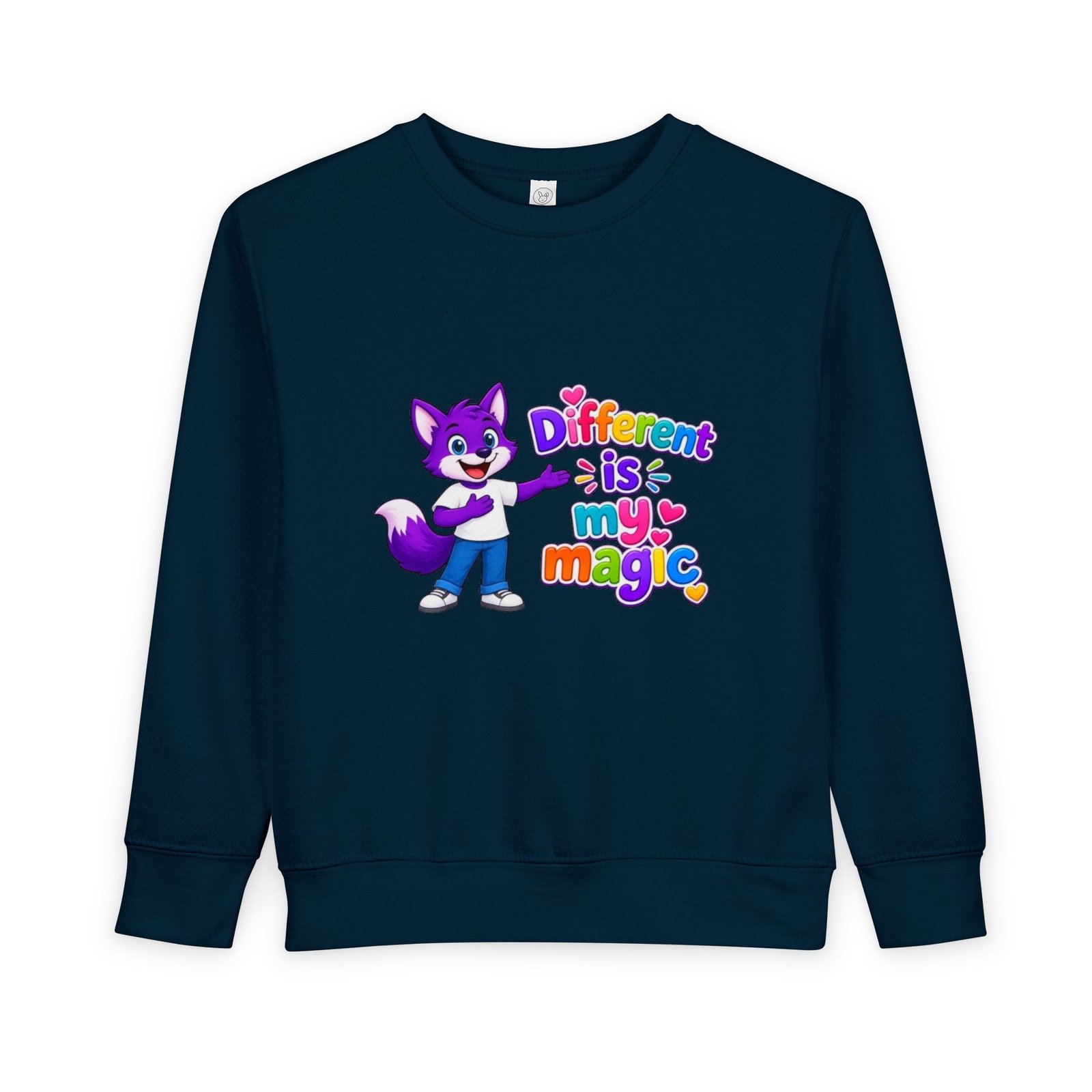 Toddler Sweatshirt — "Different is My Magic" Cute Fox - Image 21