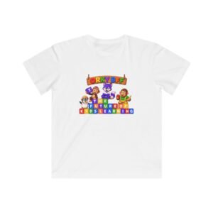 Kids Fine Jersey Tee— 'The Future of Kids Learning' Colorful Educational Block Design