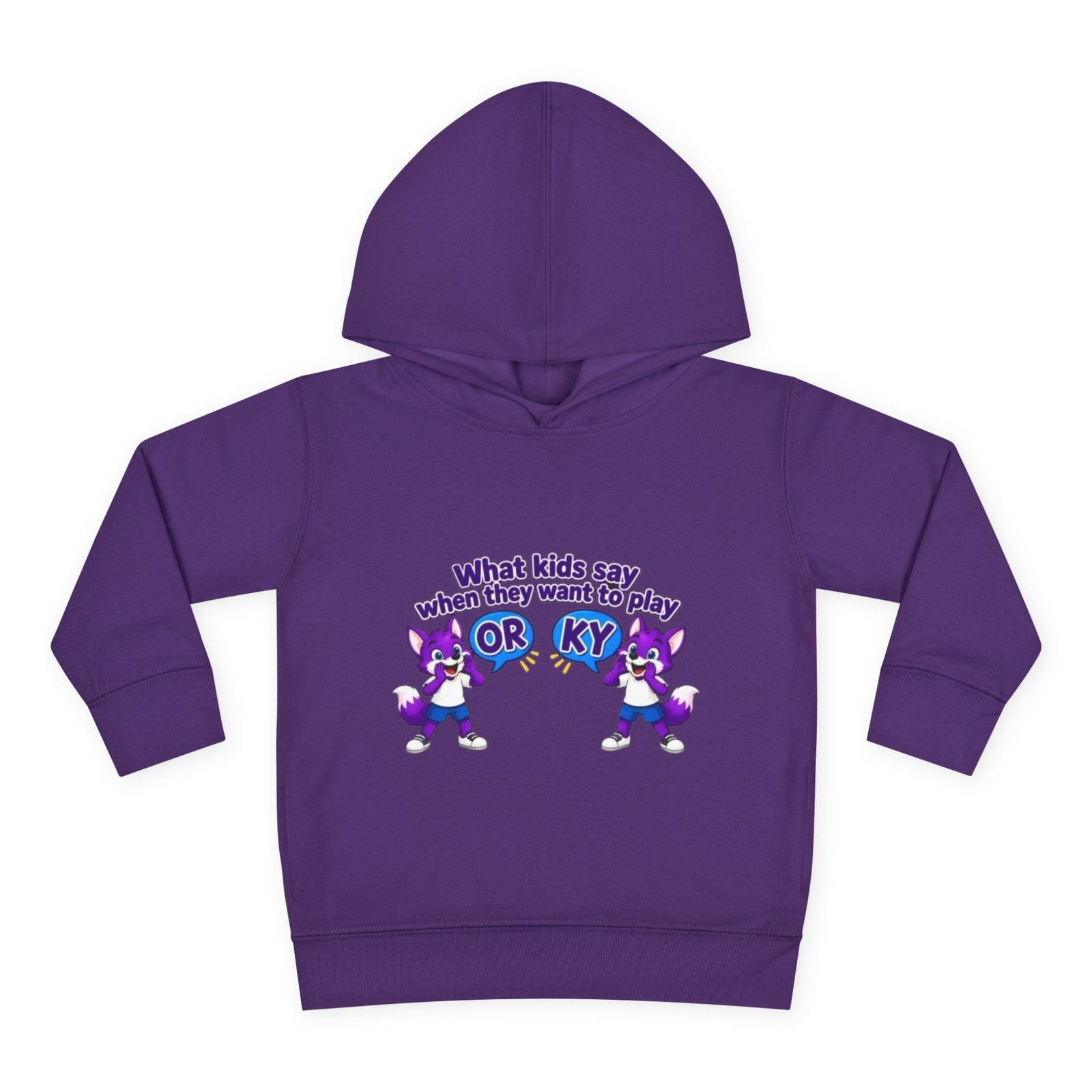 Toddler Pullover Fleece Hoodie__ "What Kids Say " - Image 41