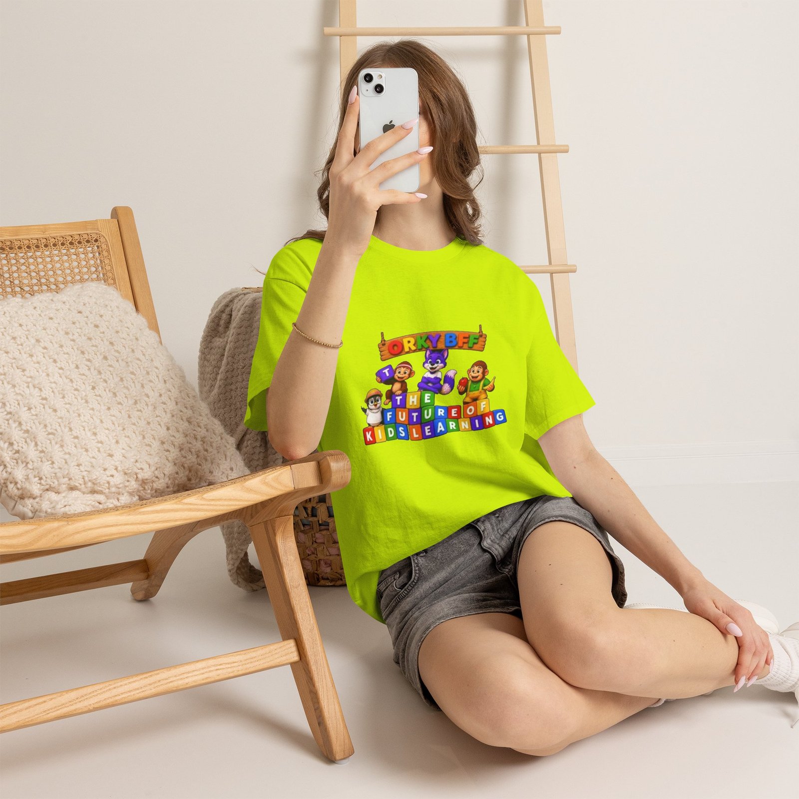 Unisex Heavy Cotton Tee — "ORKYBFF: The Future of Kids Learning" - Image 12