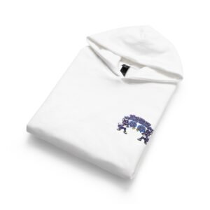 Softstyle Youth Midweight Hooded Sweatshirt— what kids say orky the purple fox