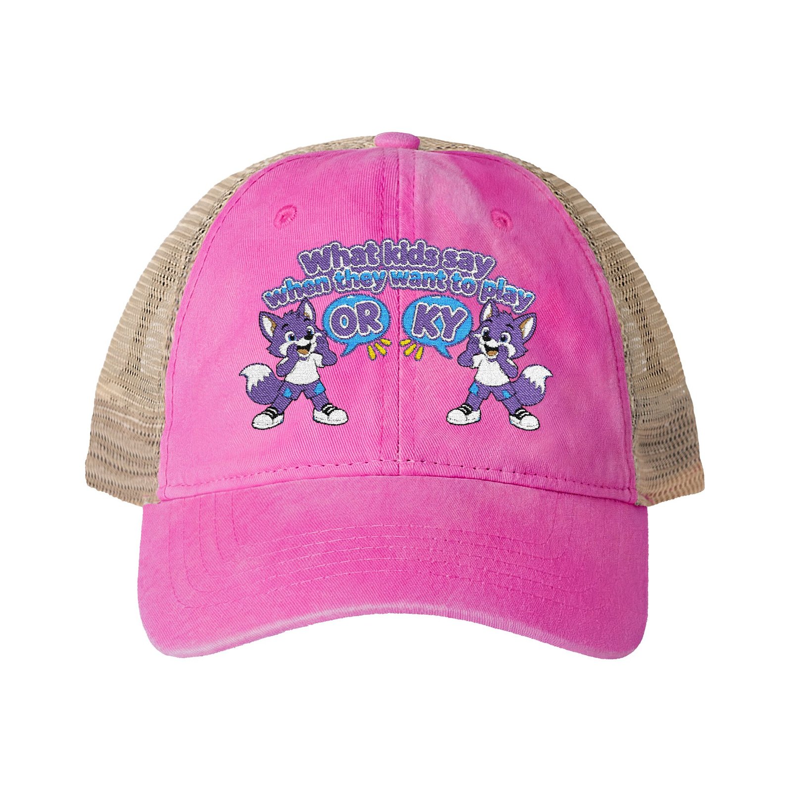 Women's Washed Mesh-Back Cap__ What orky say - Image 21