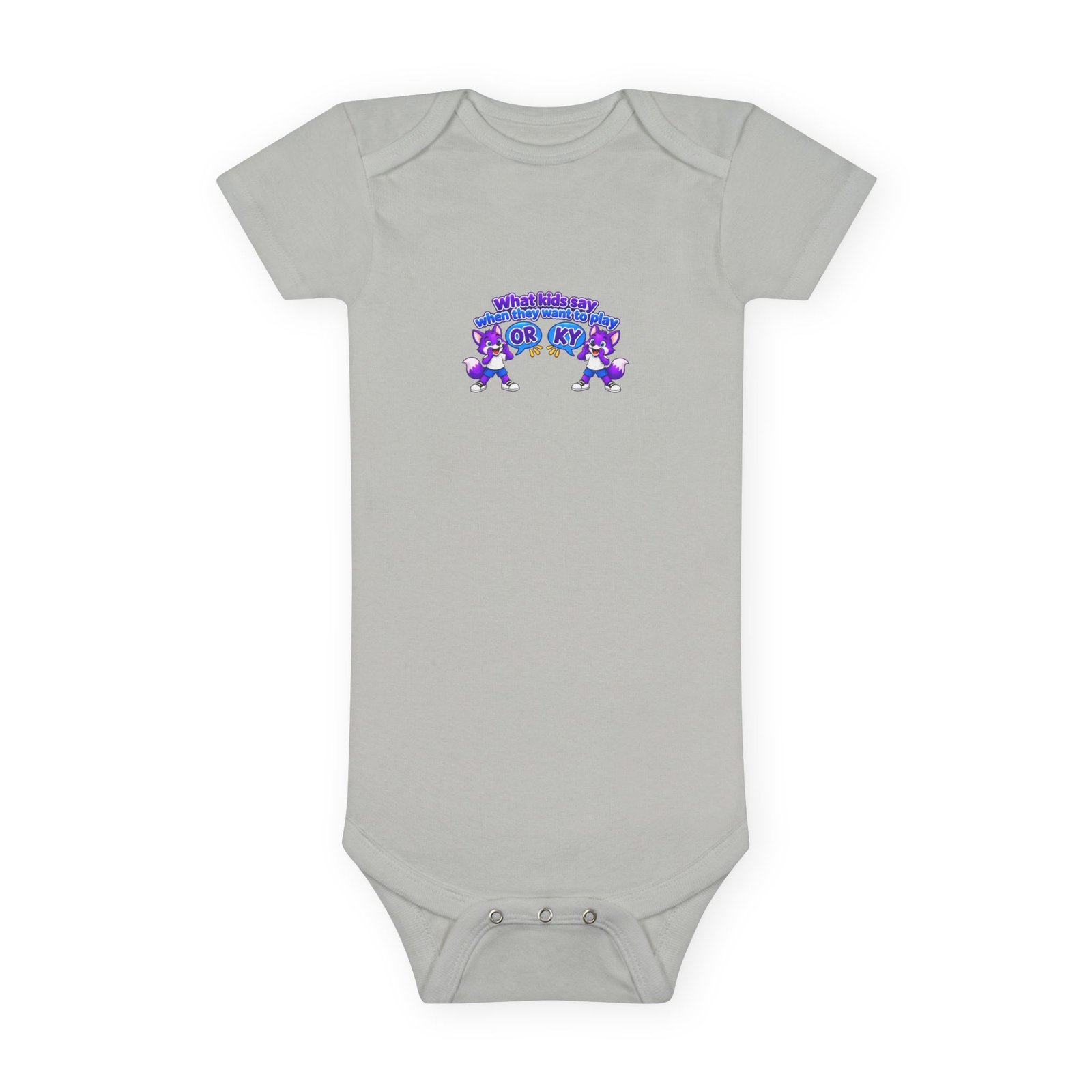 Baby Short Sleeve Onesie® - What Kids Say " - Image 5
