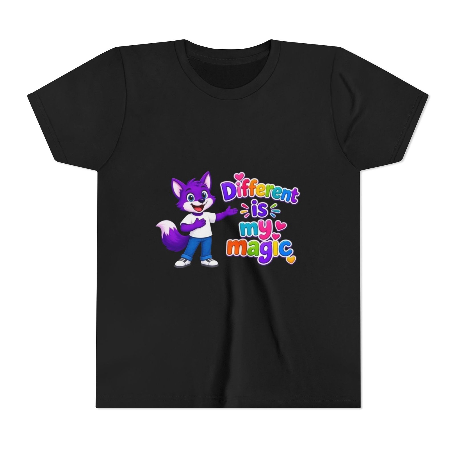 Youth Short Sleeve Tee- "Different is My Magic" - Image 17