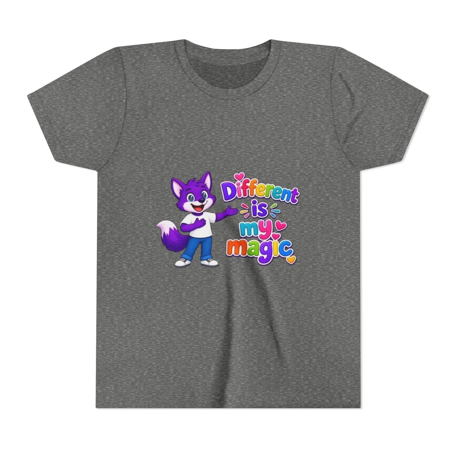 Youth Short Sleeve Tee- "Different is My Magic" - Image 13