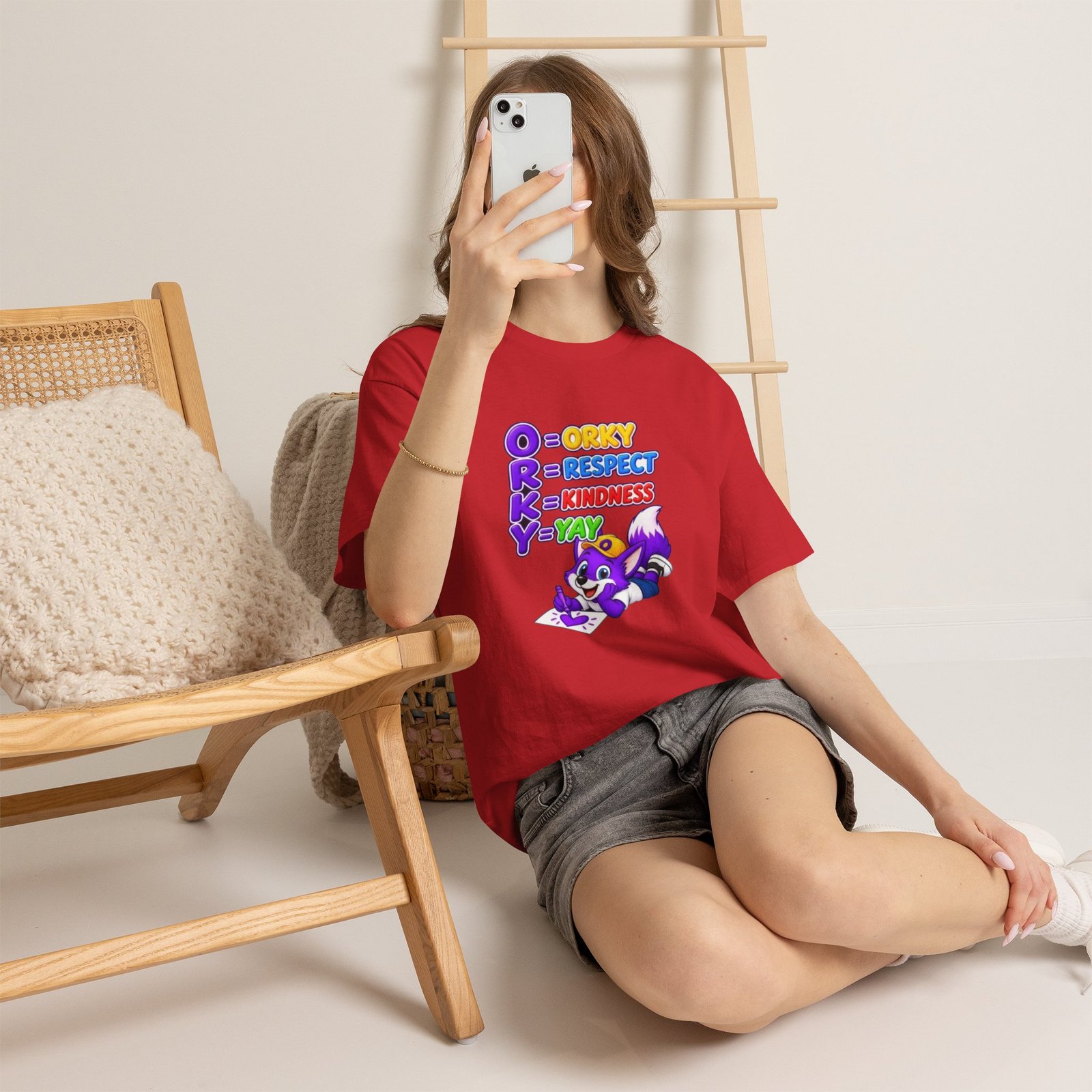 Unisex Heavy Cotton Tee – 'O R K Y' Respect & Kindness Yay - Image 52