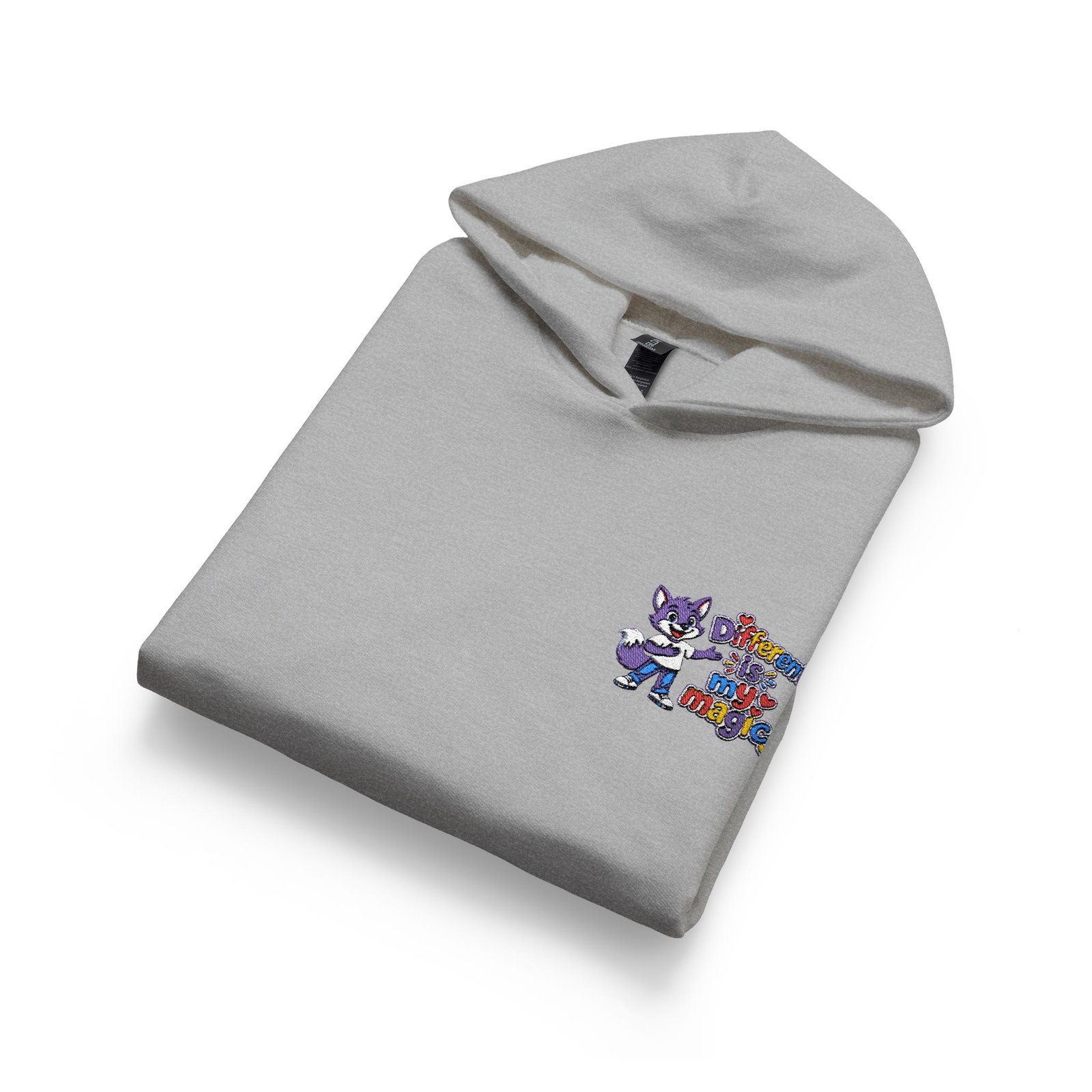 Softstyle Youth Midweight Hooded Sweatshirt — Different is my magic - Image 15