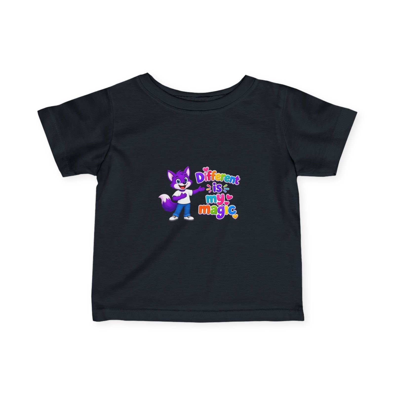 Infant Fine Jersey Tee— "Different is my Magic" - Image 45
