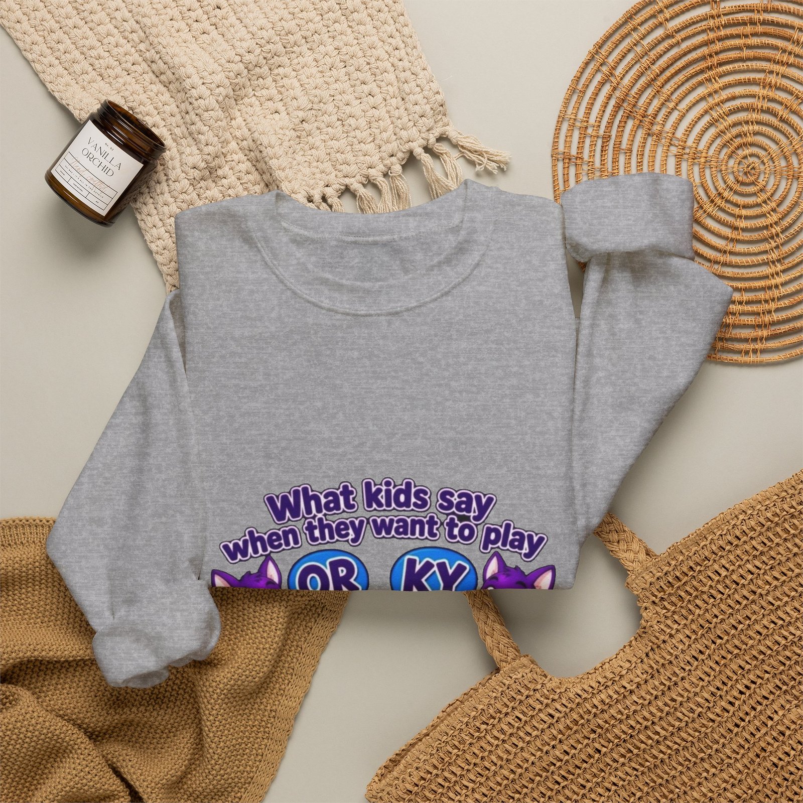 Unisex Heavy Blend™ Crewneck Sweatshirt - 'What Kids Say ' - Image 24