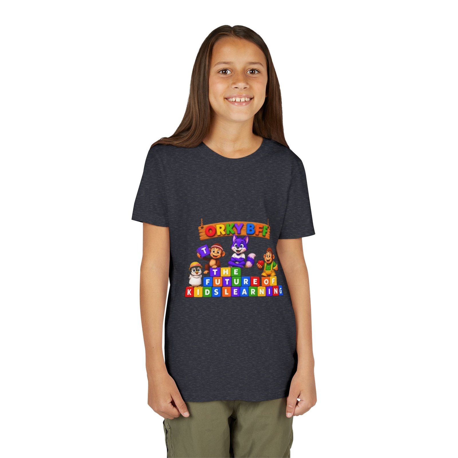 Youth Short Sleeve Tee — 'The Future of Kids Learning' - Image 68