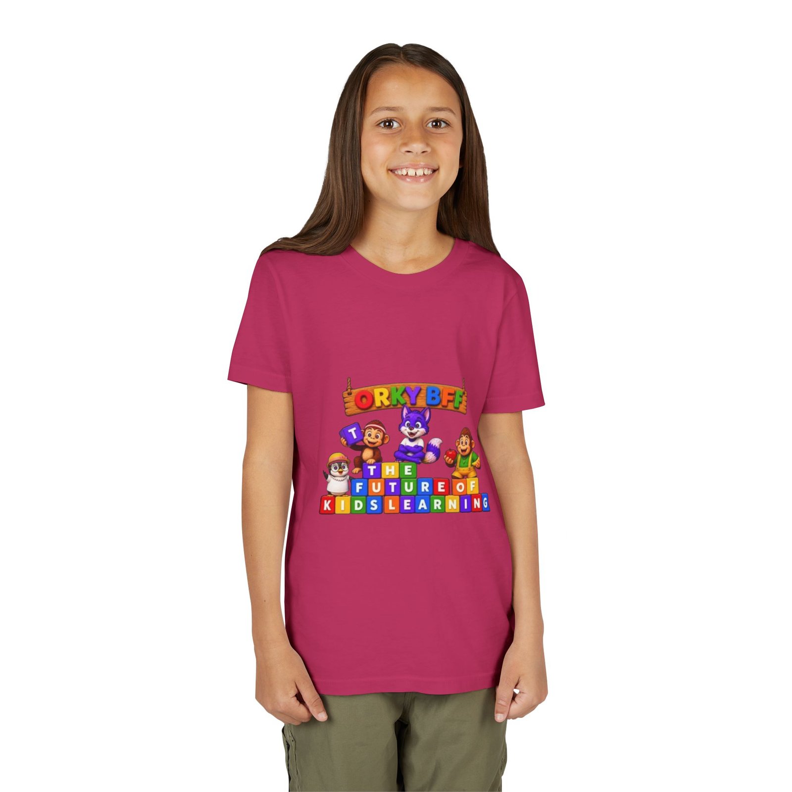 Youth Short Sleeve Tee — 'The Future of Kids Learning' - Image 84