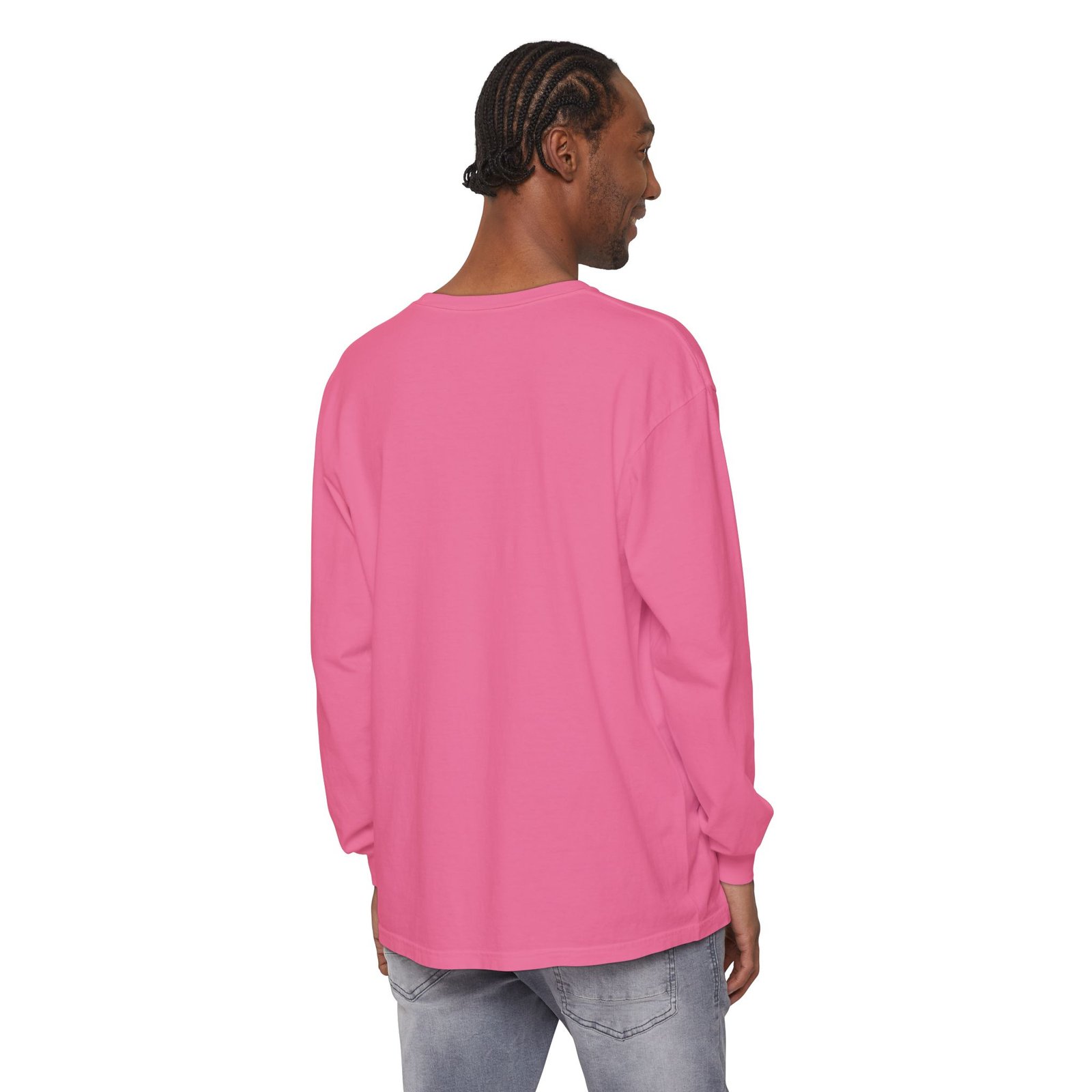 Unisex Garment-dyed Long Sleeve T-Shirt __ Different is my magic - Image 64