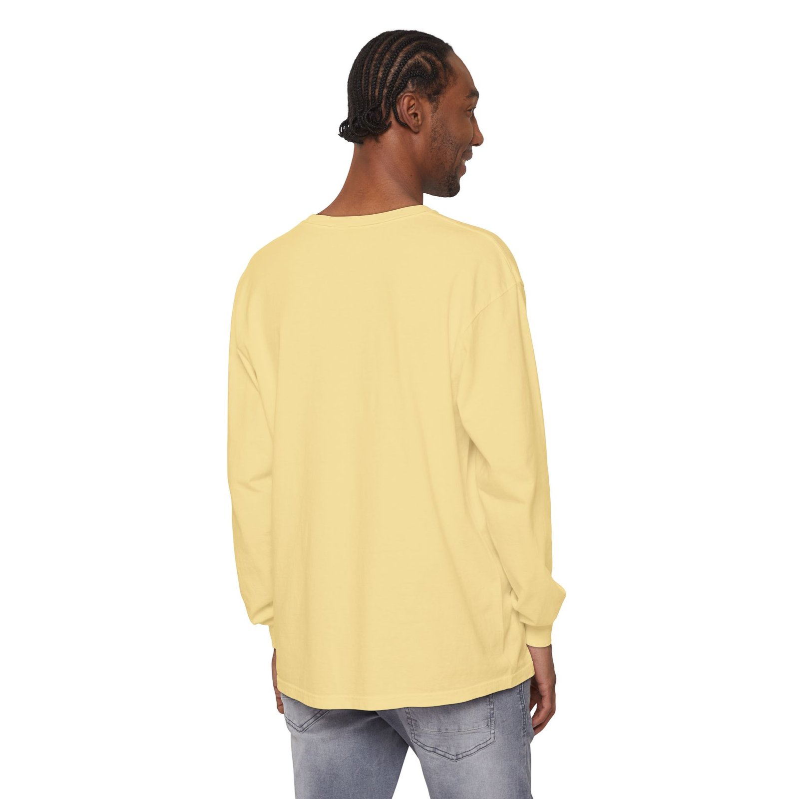 Unisex Garment-dyed Long Sleeve T-Shirt __ Different is my magic - Image 24
