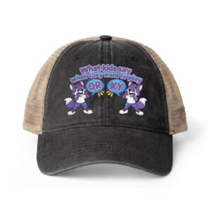 Women's Washed Mesh-Back Cap__ What orky say