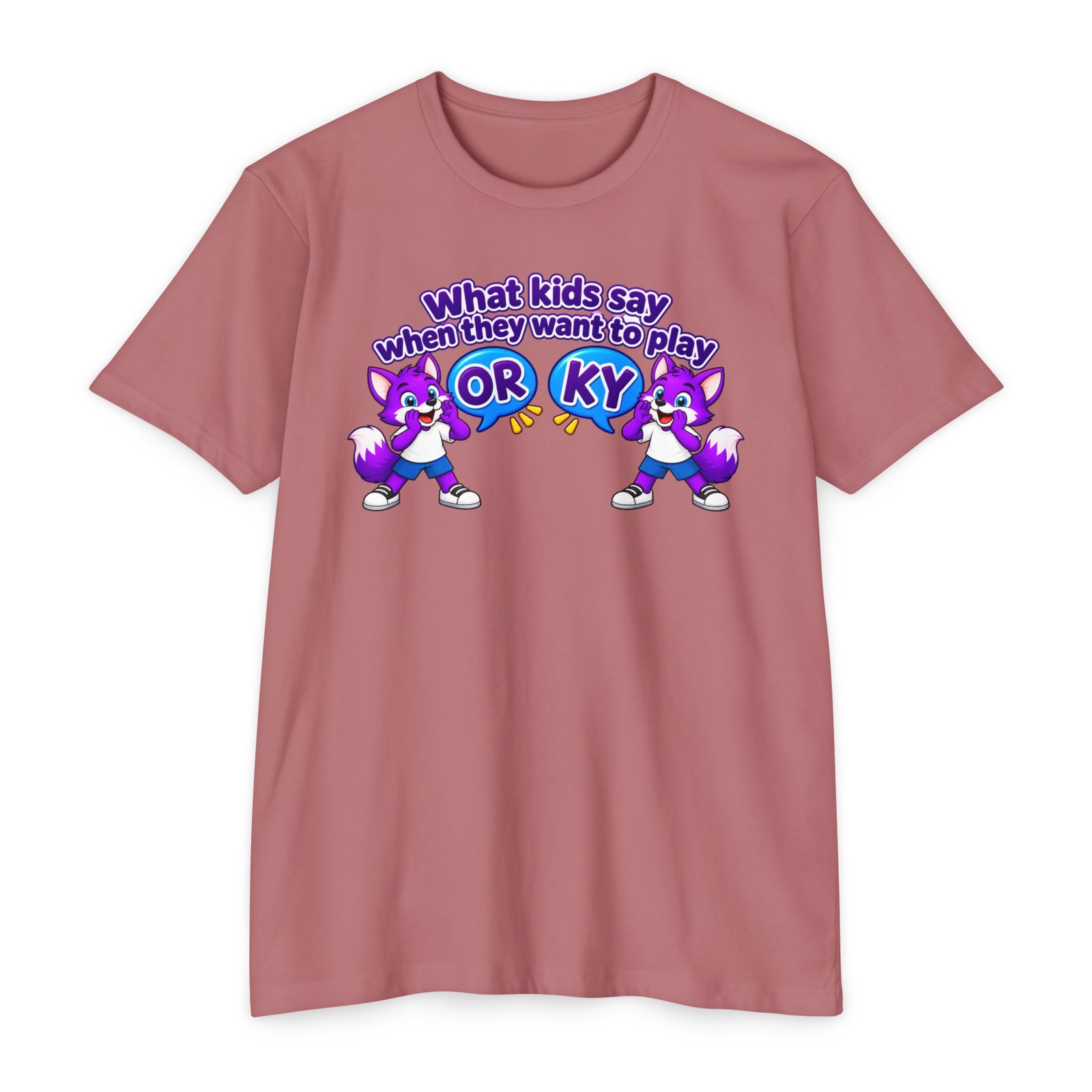 Unisex CVC Jersey T-shirt ___ What Kids Say When They Want to Play "ORKY" T-Shirt - Image 46