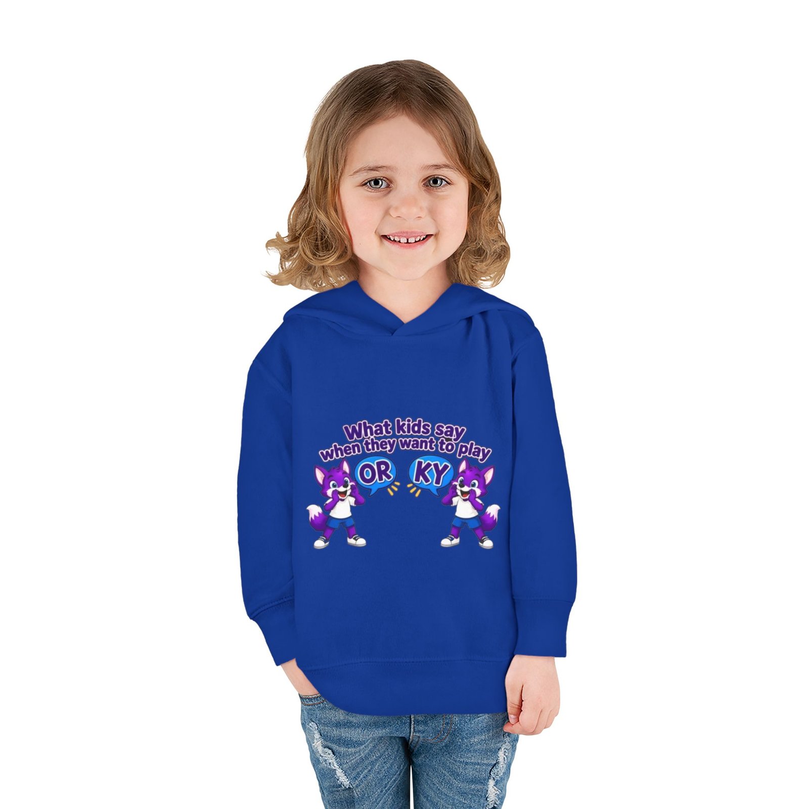 Toddler Pullover Fleece Hoodie__ "What Kids Say " - Image 28
