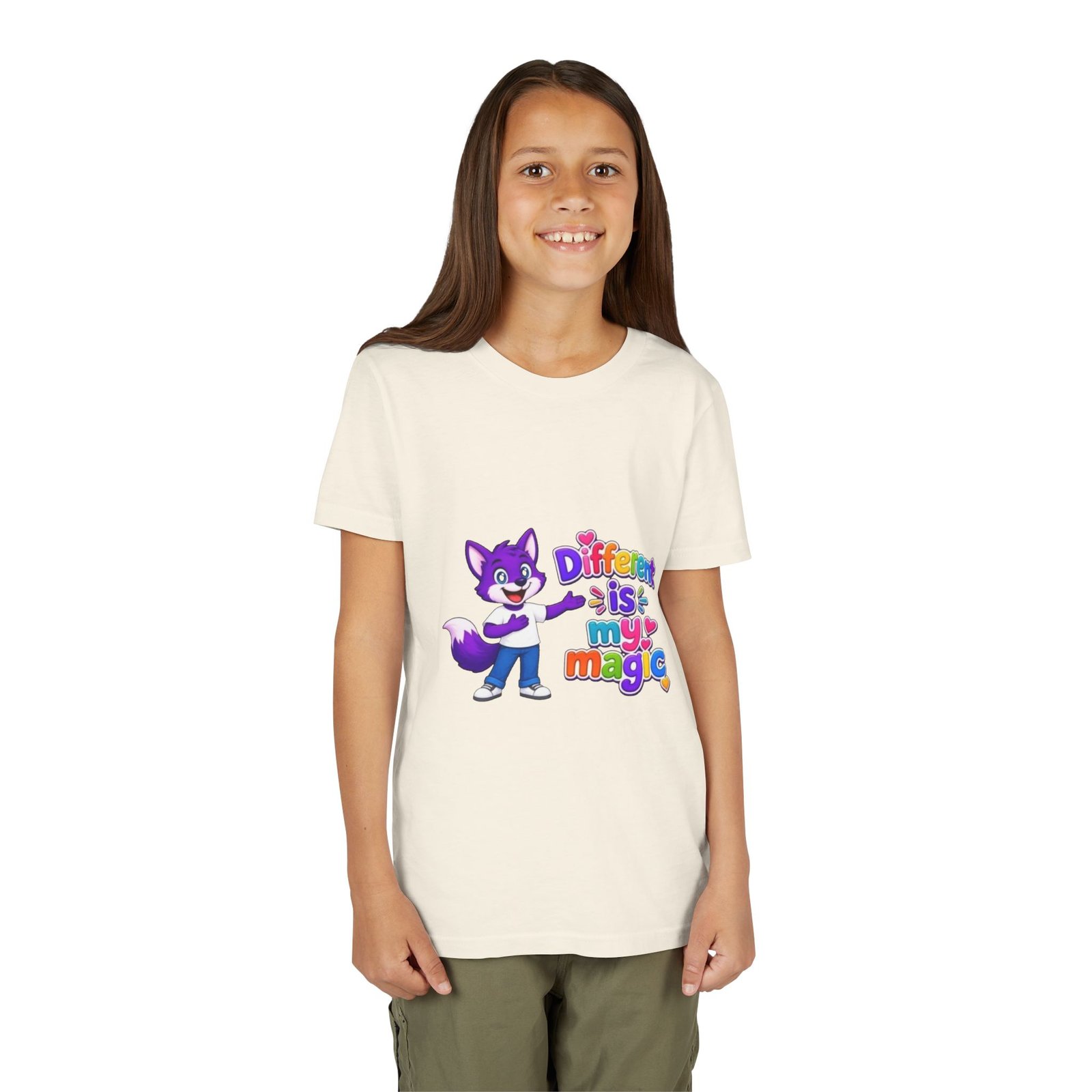 Youth Short Sleeve Tee- "Different is My Magic" - Image 24