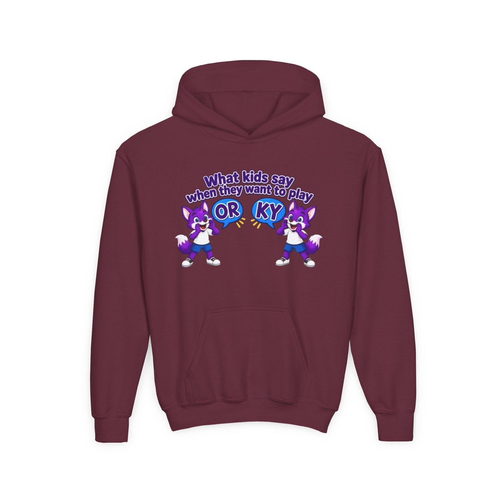 Youth Heavy Blend Hooded Sweatshirt — "What kids say " - Image 21