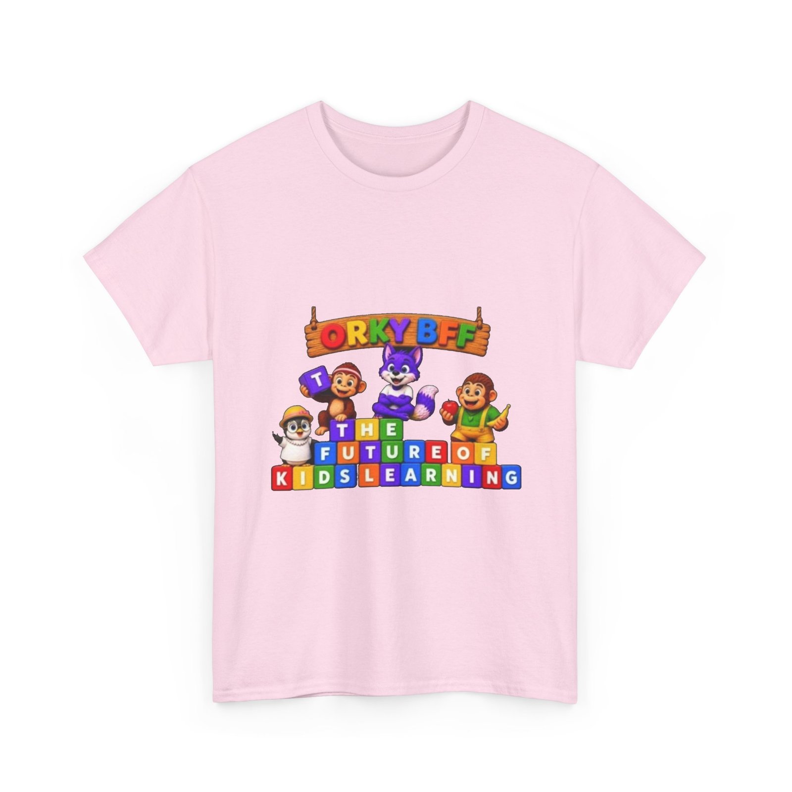 Unisex Heavy Cotton Tee — "ORKYBFF: The Future of Kids Learning" - Image 41