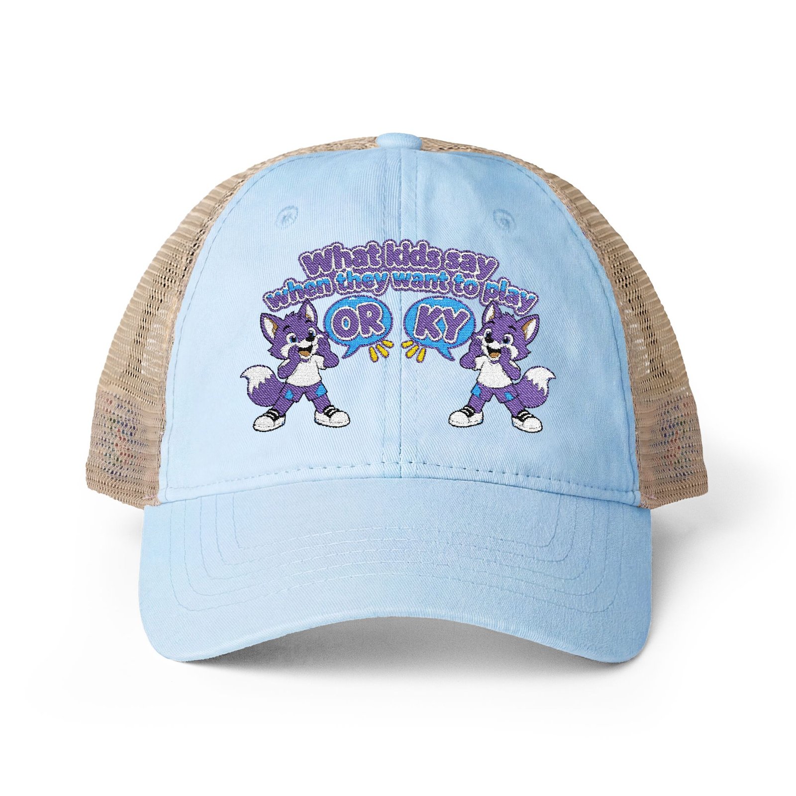 Women's Washed Mesh-Back Cap__ What orky say - Image 3
