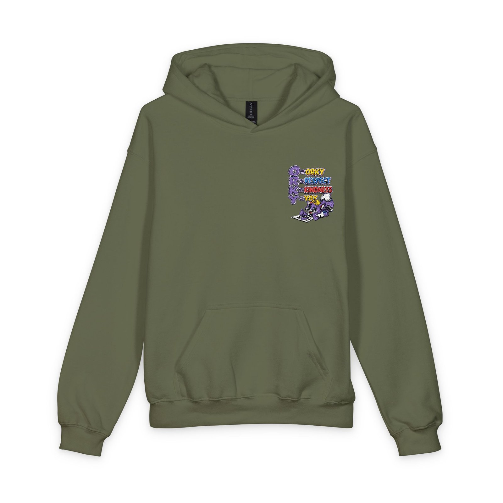 Youth Hoodie — 'Be Kind' Floral Pocket Logo - Image 25