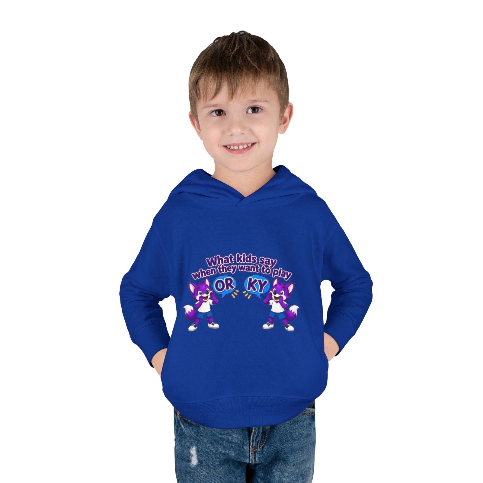 Toddler Pullover Fleece Hoodie__ "What Kids Say " - Image 27