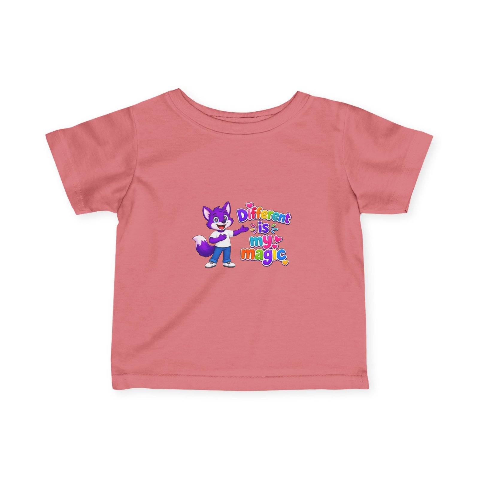 Infant Fine Jersey Tee— "Different is my Magic" - Image 69