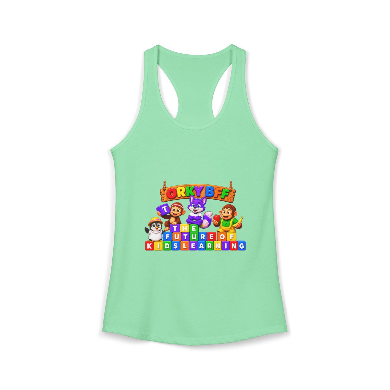 Women's Ideal Racerback Tank__Orky BFF - Image 25