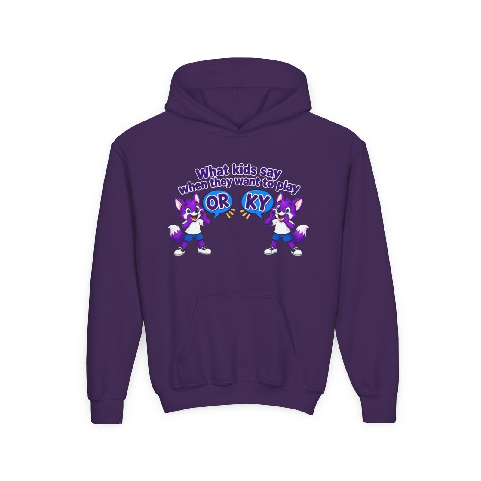 Youth Heavy Blend Hooded Sweatshirt — "What kids say " - Image 49