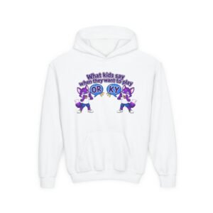 Youth Heavy Blend Hooded Sweatshirt — "What kids say "