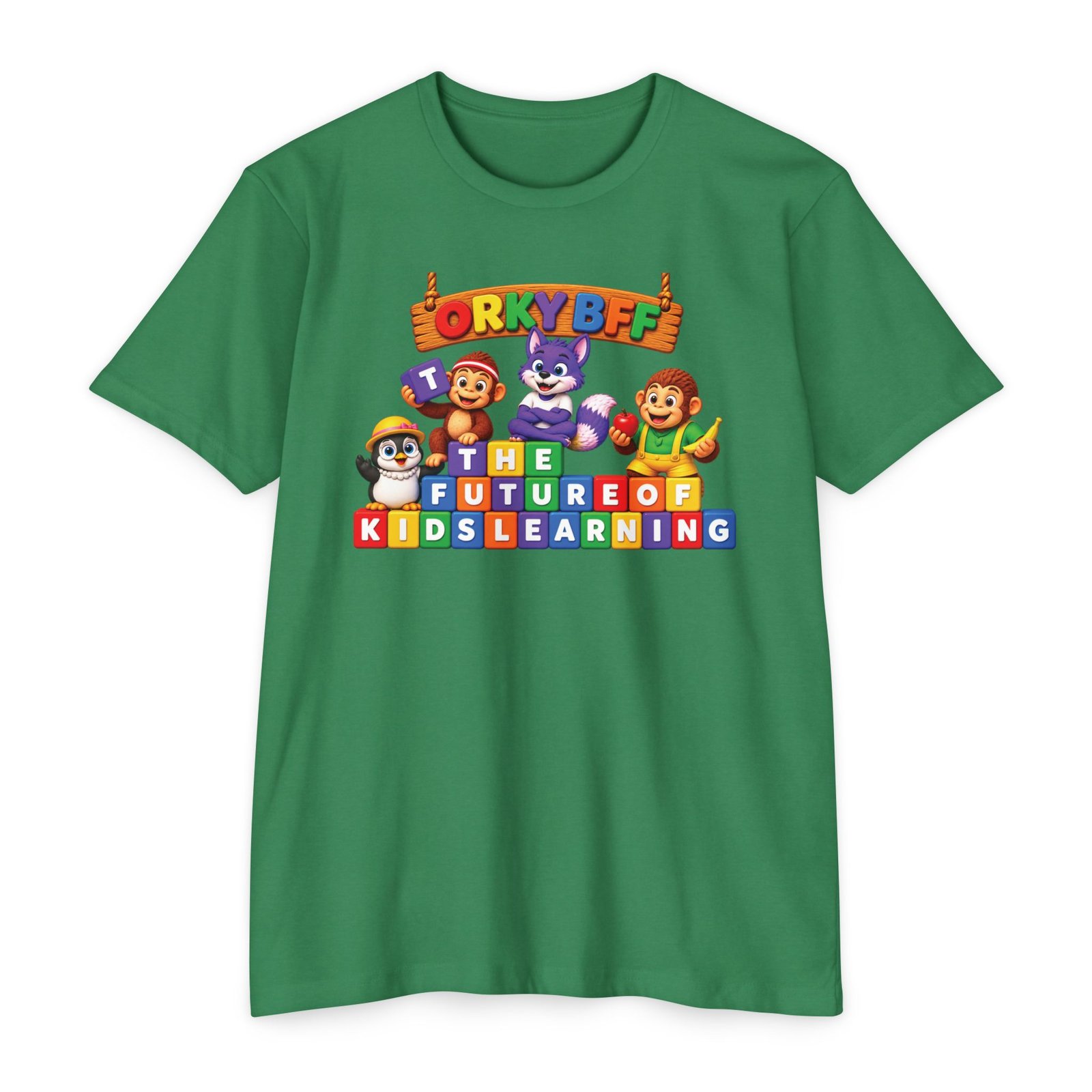 Unisex CVC Jersey T-shirt – "ORKYBFF: The Future of Kids Learning" - Image 11