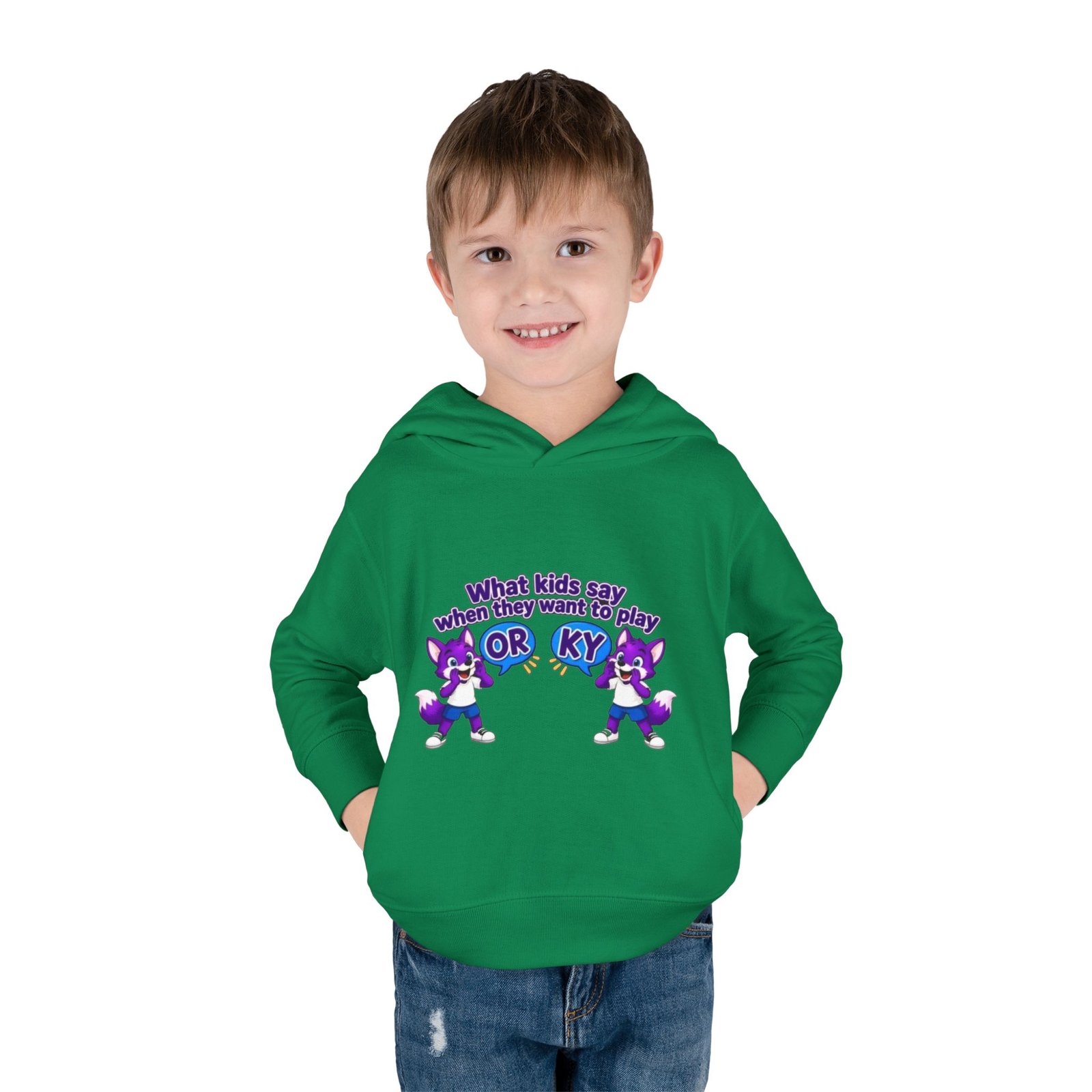 Toddler Pullover Fleece Hoodie__ "What Kids Say " - Image 15