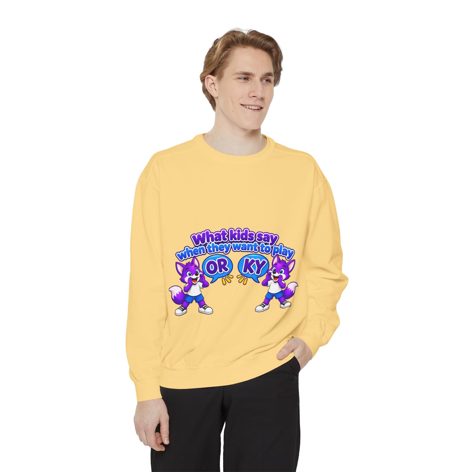 Playful 'What Kids Say When They Want to Play' Sweatshirt - Image 15