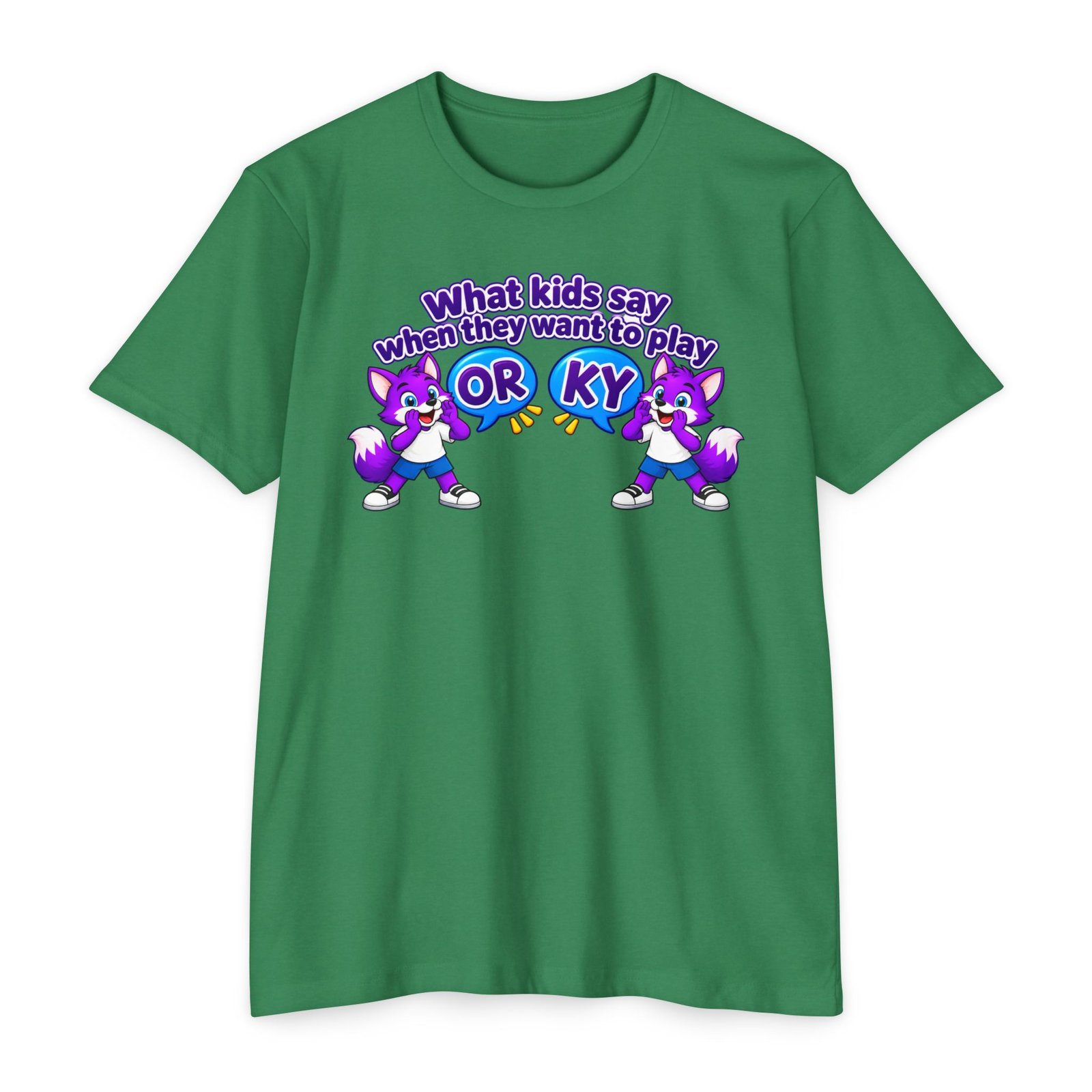 Unisex CVC Jersey T-shirt ___ What Kids Say When They Want to Play "ORKY" T-Shirt - Image 11
