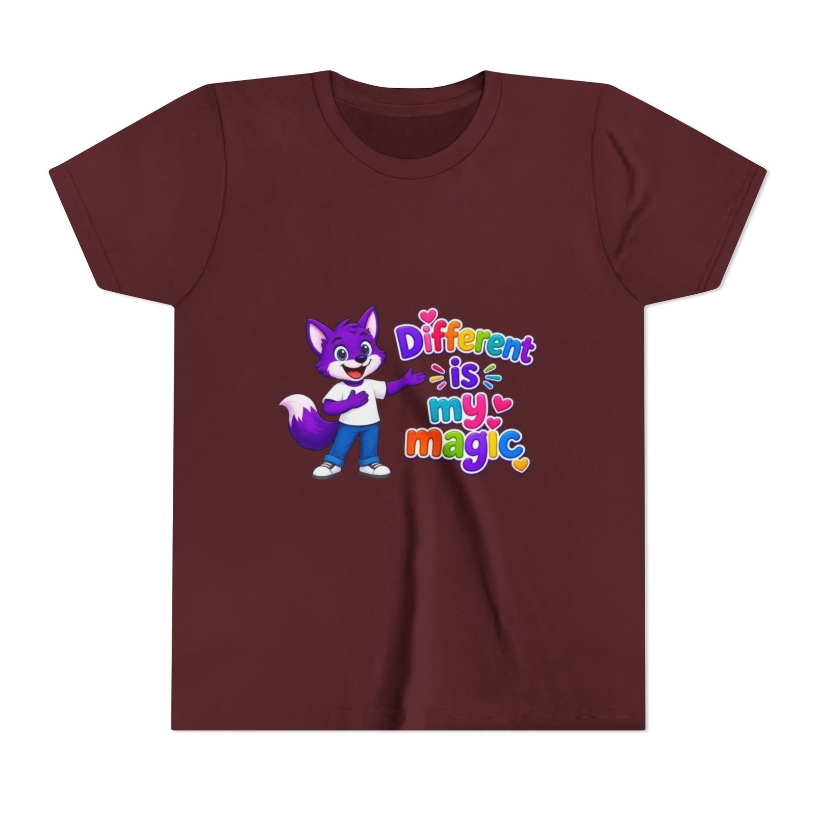 Youth Short Sleeve Tee- "Different is My Magic" - Image 89