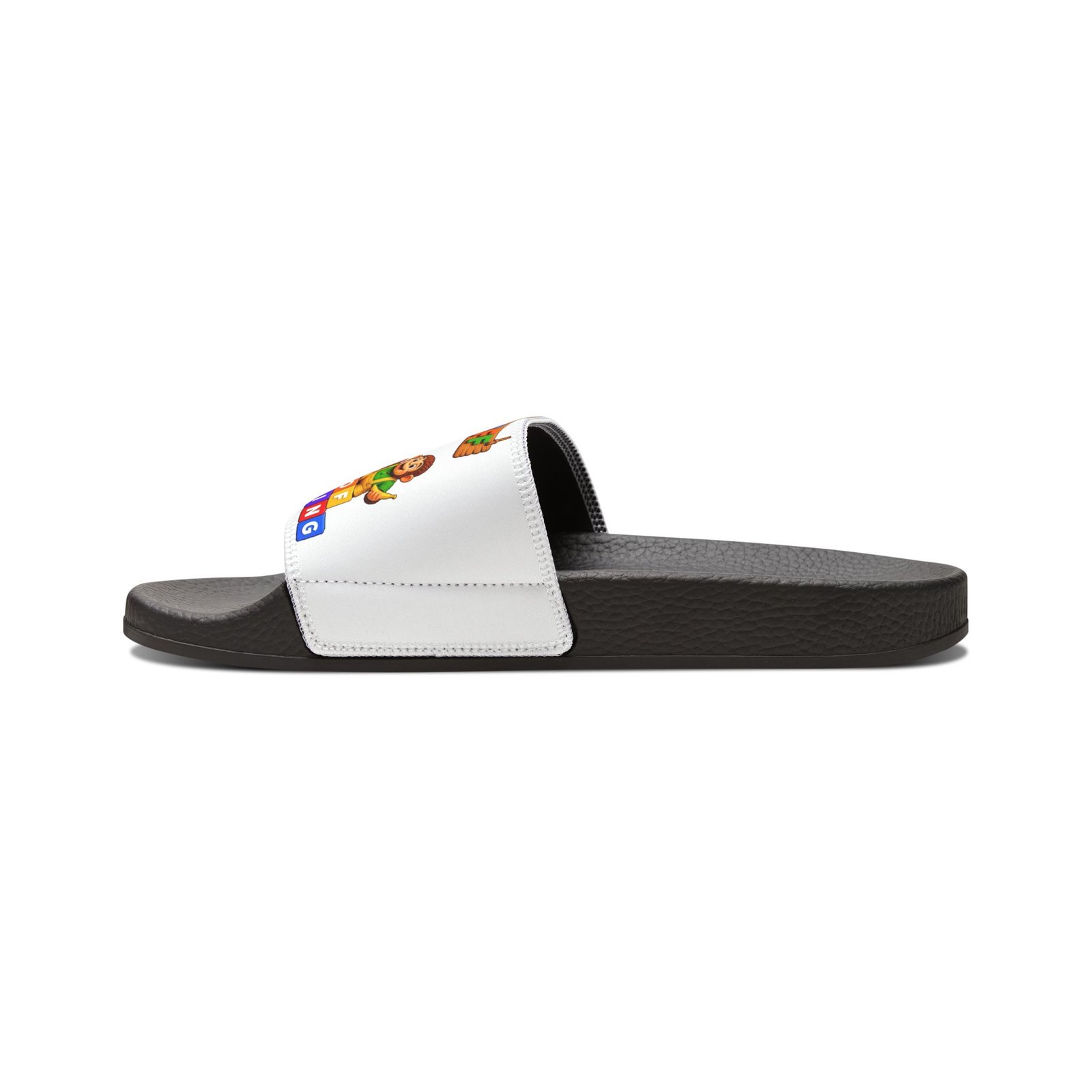 Youth Removable-Strap Sandals — Colorful Cartoon Friends Design - Image 7