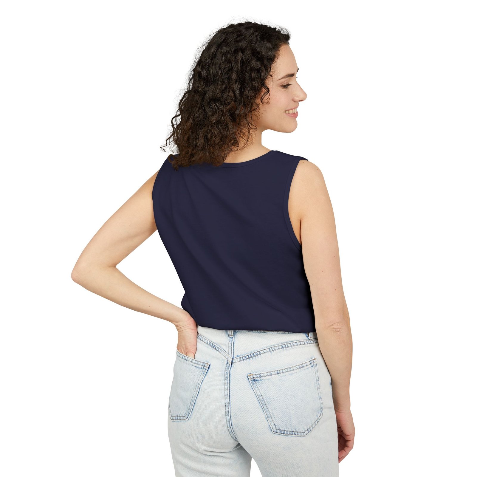 Unisex Garment-Dyed Tank Top — "Different is My Magic" Cute Purple Fox Pride Graphic - Image 44