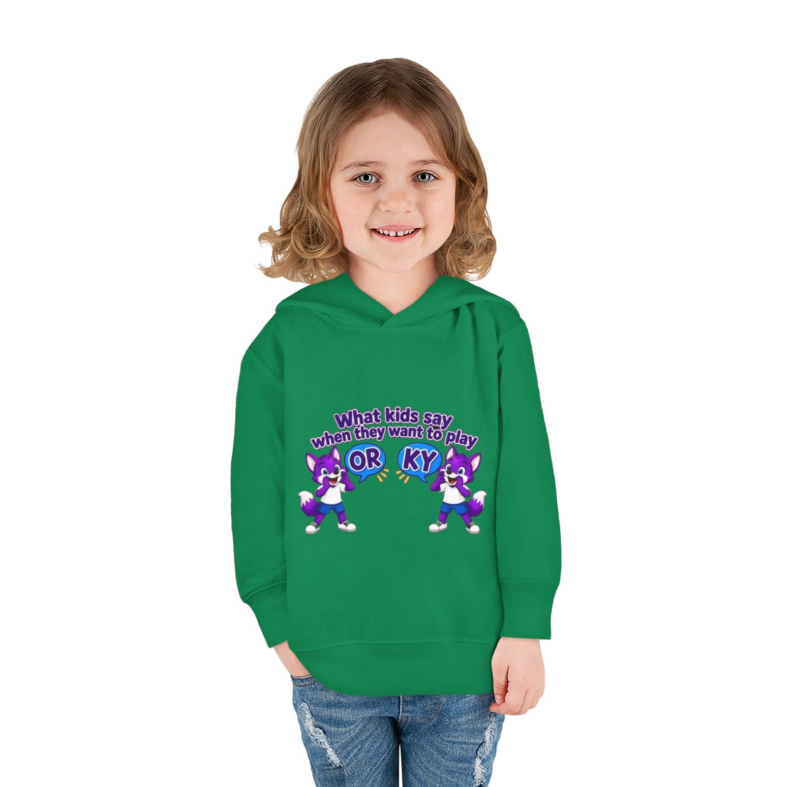 Toddler Pullover Fleece Hoodie__ "What Kids Say " - Image 16