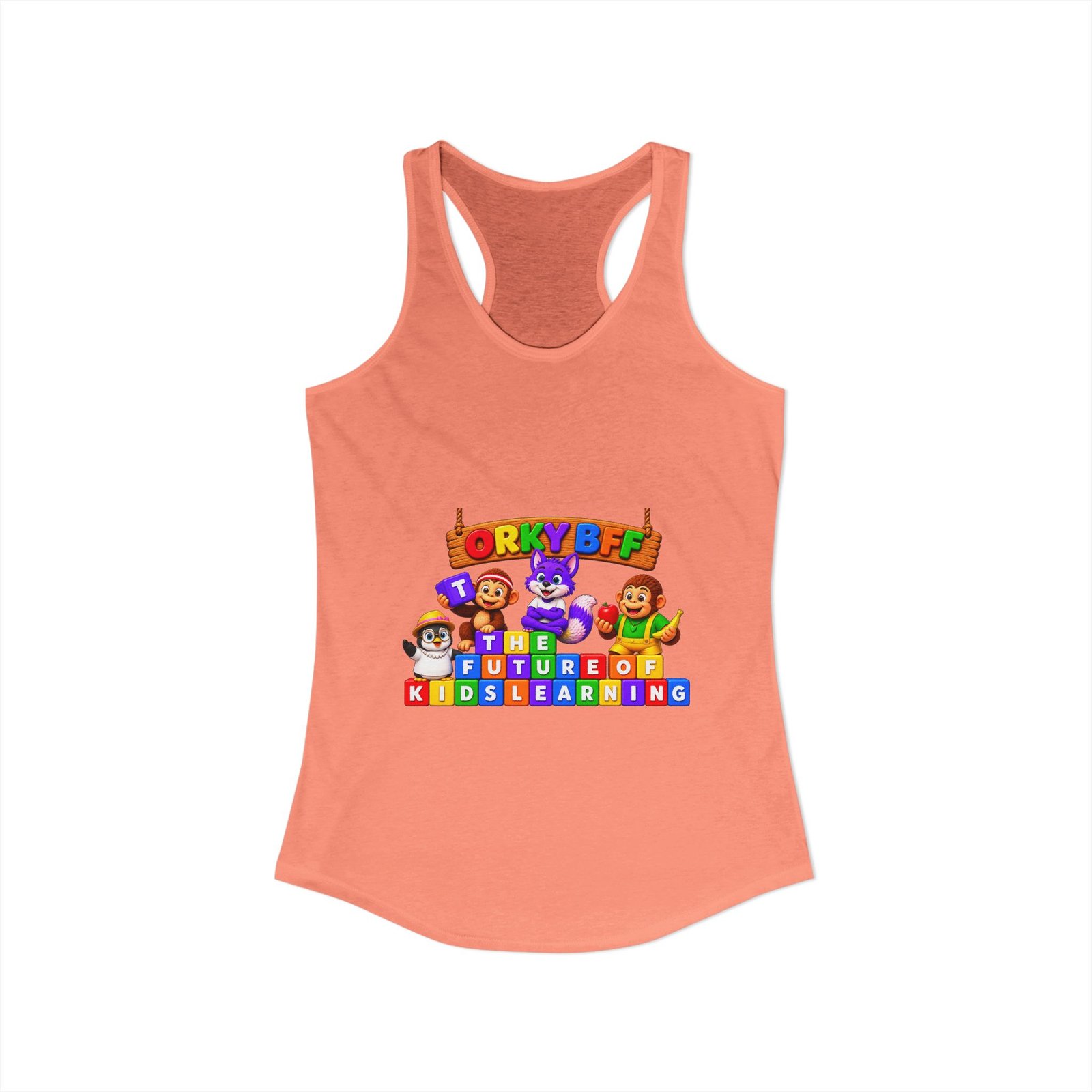 Women's Ideal Racerback Tank__Orky BFF - Image 6