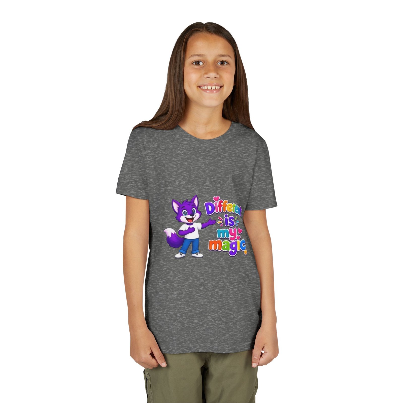 Youth Short Sleeve Tee- "Different is My Magic" - Image 16