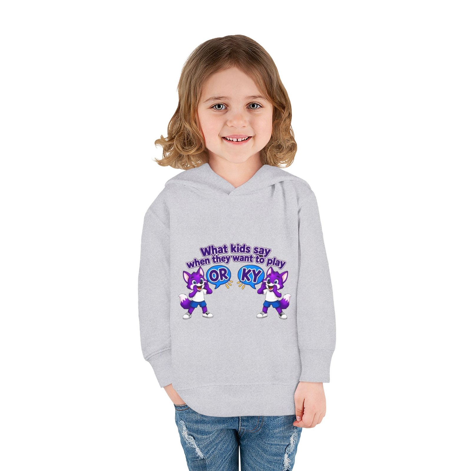 Toddler Pullover Fleece Hoodie__ "What Kids Say " - Image 12