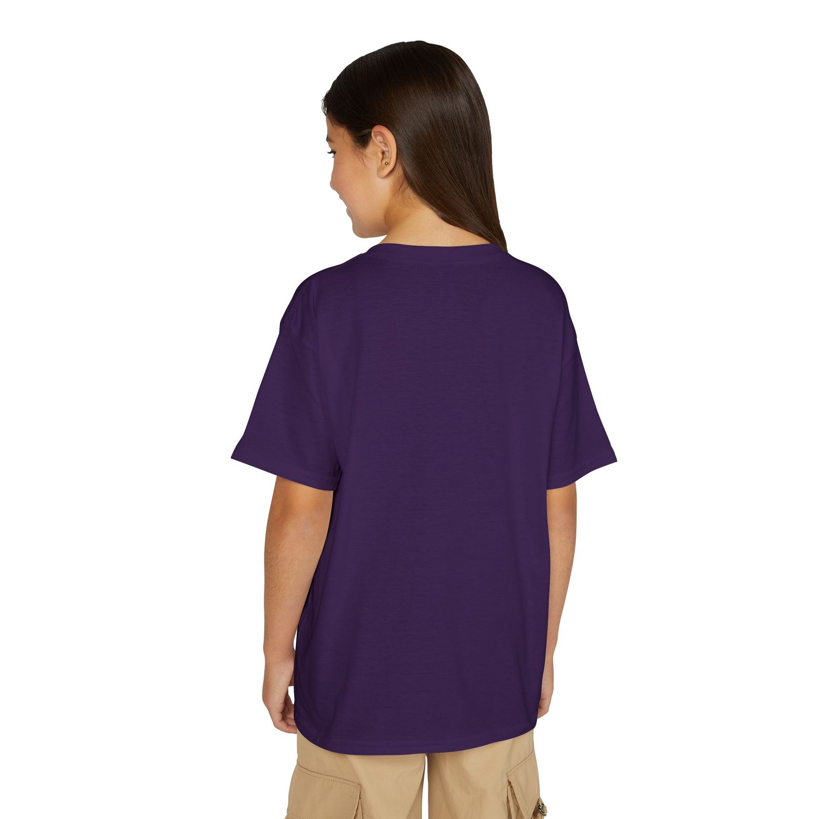 Youth DryBlend® T-Shirt — 'ORKY = Respect, Kindness, Yay' Cute Purple Fox - Image 52